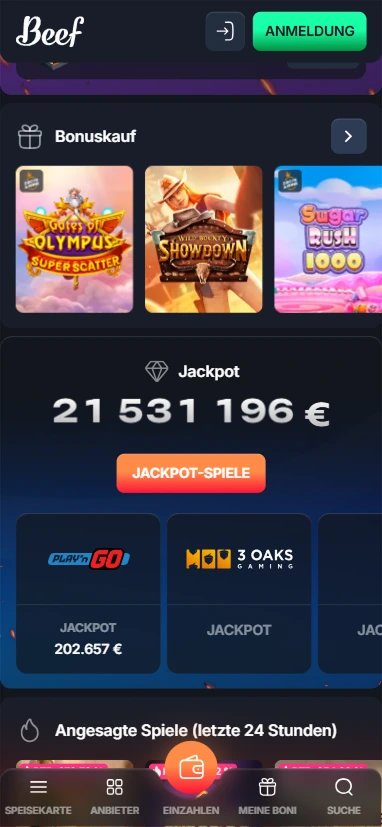 Beef Casino Erfahrungen - Seriöse Bewertung und Bonus ohne Einzahlung 2024